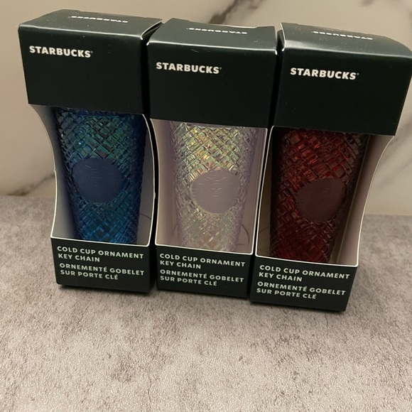 NWT Starbucks Jeweled Keychain/Ornament Bundle - Picture 5 of 5